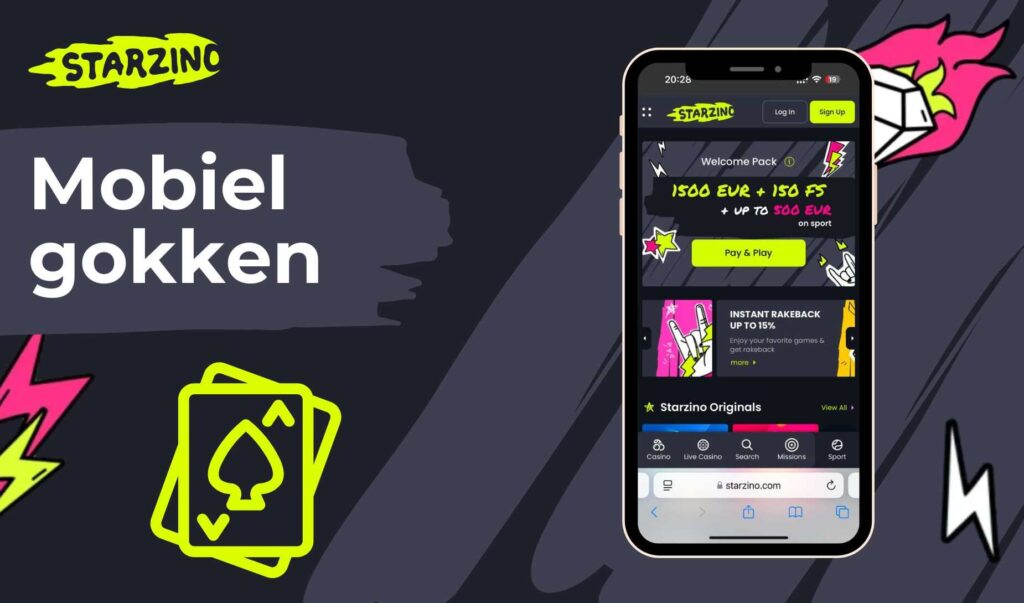 Mobiel gokken bij Starzino Nederland Casino